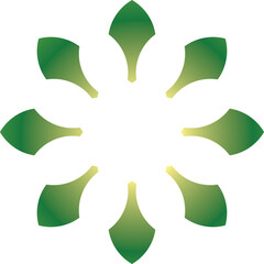 abstract color flower symbol