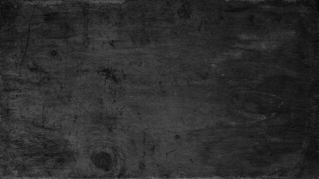 Old grunge rustic black gray grey dark wood table floor or wall texture - Wooden timber background