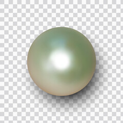Pearl ball, pearls on a white background, design element
