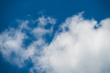 夏の青い空白い雲