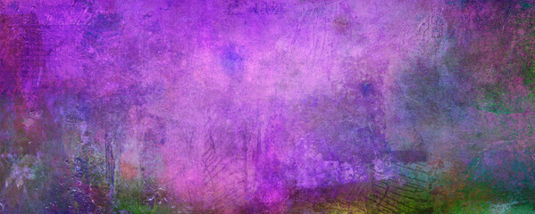 malerei texturen querformat banner verlauf violett - obrazy, fototapety, plakaty