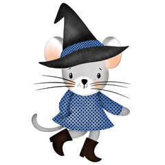 Halloween mouse cartoon character 