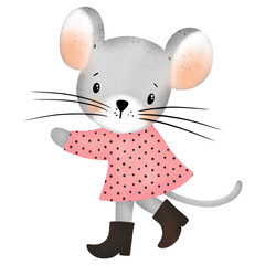 Halloween mouse cartoon character 