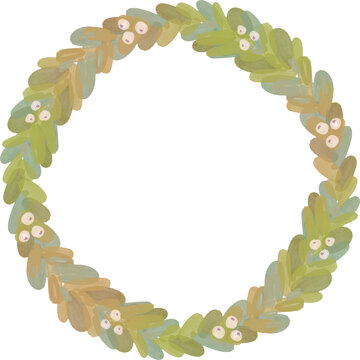 Green Laurel Wreath