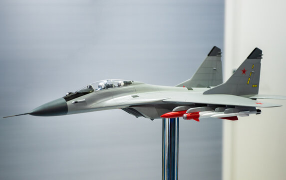 August 30, 2019, Moscow region, Russia. The layout of the Russian multifunctional light fighter Mikoyan MiG-35