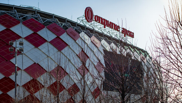 April 9, 2018, Moscow, Russia. The stadium of the Spartak football