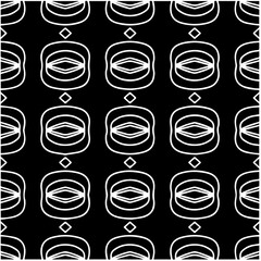 Design seamless monochrome geometric pattern. Abstract background. Vector art.Perfect for site backdrop, wrapping paper, wallpaper, textile and surface design. 