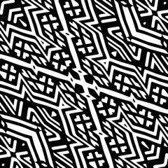 Design seamless monochrome geometric pattern. Abstract background. Vector art.Perfect for site backdrop, wrapping paper, wallpaper, textile and surface design. 