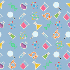 seamless pattern with scientific