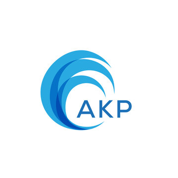 AKP letter logo. AKP blue image on white background. AKP Monogram logo design for entrepreneur and business. . AKP best icon.
