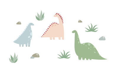 Dinosaurs  vector set. Jurassic collection © Kate