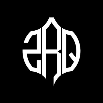 ZRQ letter logo. ZRQ best black background vector image. ZRQ Monogram logo design for entrepreneur and business.

