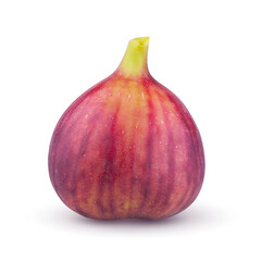 Fresh figs isolated on a white background
