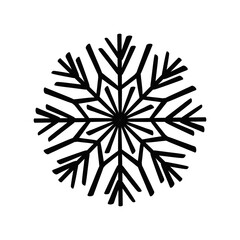 snowflake isolated on white
