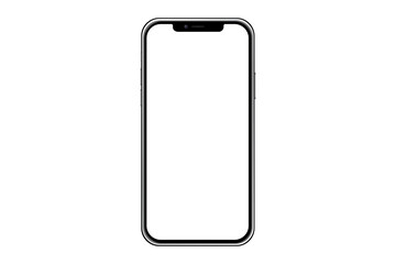 Mockup PNG of Iphone 13 pro max and new iphon mini. Mock up screen iPhone X . Transparent Clipping Path for Infographic Business web site design app ios: Bangkok, Thailand - July 13, 2022	 - obrazy, fototapety, plakaty