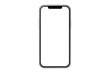 Mockup PNG of Iphone 13 pro max and new iphon mini. Mock up screen iPhone X . Transparent Clipping Path for Infographic Business web site design app ios: Bangkok, Thailand - July 13, 2022	