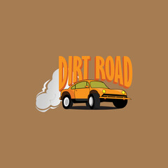 Dirt Road Vehicle Art Design