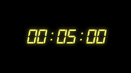 Countdown 3 minute with digital clock | clock timer 