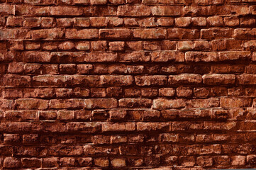 brick wall, in the photo is an old brick wall close-up