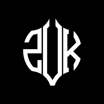 ZVK letter logo. ZVK best black background vector image. ZVK Monogram logo design for entrepreneur and business.
