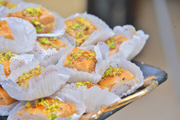 Almond sweets are typical Moroccan food.