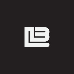 Initial letter LB monogram logo template.