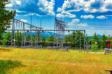 Obraz premium Electric power supply unit at Zlatibor, Serbia.