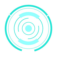 HUD Sci-fi display interface design elements.