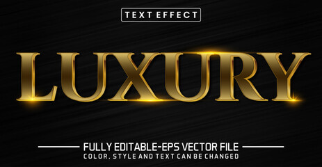 Editable text effect, Luxury text style theme.
