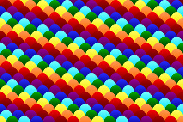 Rainbow fish scales or mermaid scales pattern background.