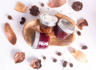 homemade jars of marmalade  