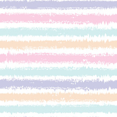 Hand drawn striped seamless pattern, grunge colorful multi stripes background. Horizontal brush strokes vector texture. Abstract digital design for fashion or other surface pattern printing