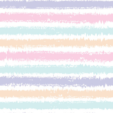 Hand drawn striped seamless pattern, grunge colorful multi stripes background. Horizontal brush strokes vector texture. Abstract digital design for fashion or other surface pattern printing