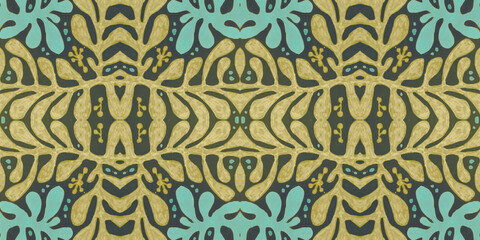 Spanish pattern. Seamless talavera ceramic. Vintage italian background.