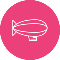 Zeppelin Line Two Color Icon © SAMDesigning
