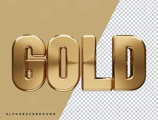 3d golden text effect