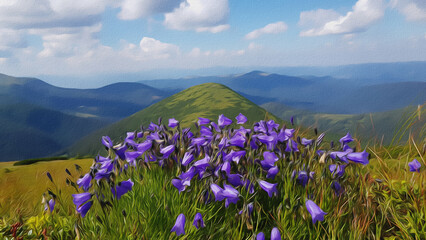 flowers in the mountains