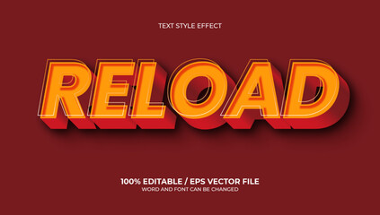 Obraz premium Reload Back to School Glass Hope School Metal 3d style text effect