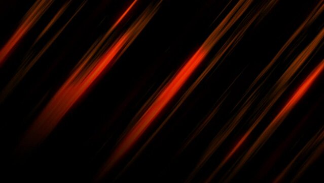 Abstract orange oblique lines with glow on a black background. Background for your business concept