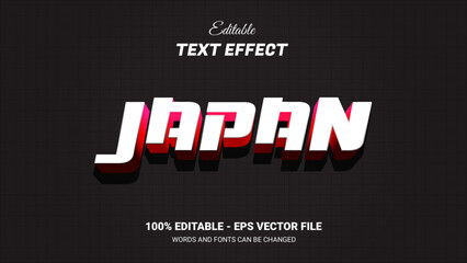 japan style editable text effect