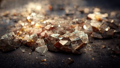 Broken glass window. Texture of broken glass. Isolated realistic cracked glass effect. Template for design.