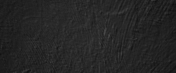 Charcoal black concrete wall for background. Dark black cement Scary black stone wall