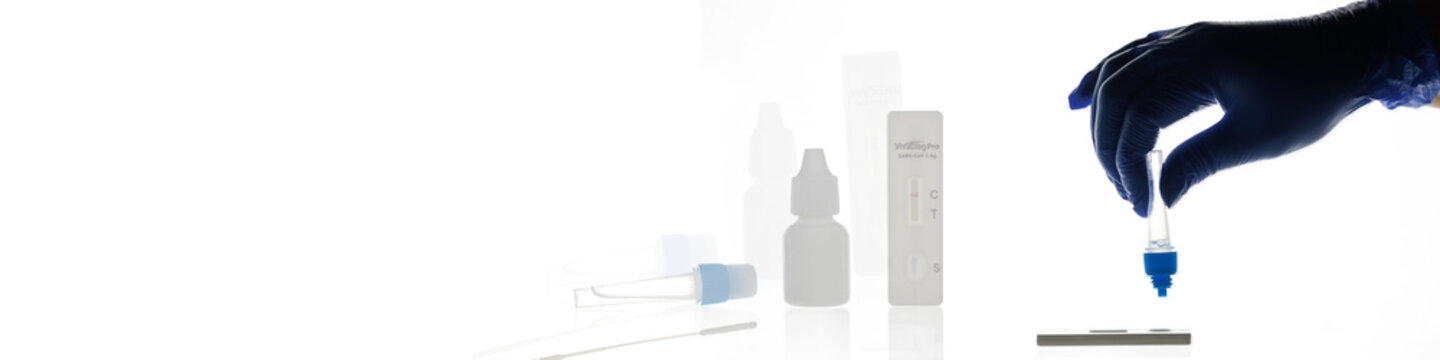 Linkedin banner with a serological test for covid-19