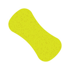 Sponge icon. Color silhouette. Sponge for washing. Front side view. Vector simple flat graphic illustration. Isolated object on a white background. Isolate.