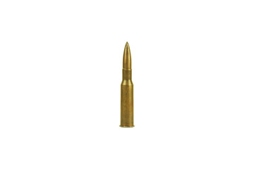cartridge from machine gun isolated on white background