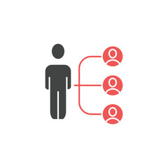 delegate icons  symbol vector elements for infographic web