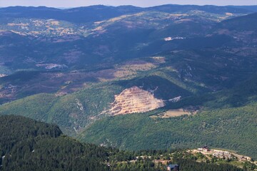 view from the top of the mountain