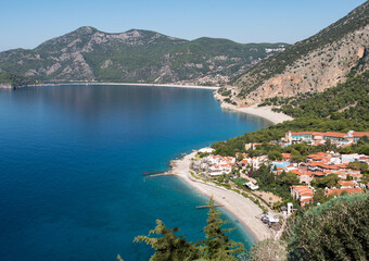 View along the route of the Lycian Way on the Mediterranean Sea. Kaş 