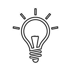 Fresh idea line icon. Outline vector.