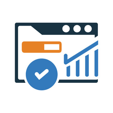 Page Rank checker outline icon. Line art vector.